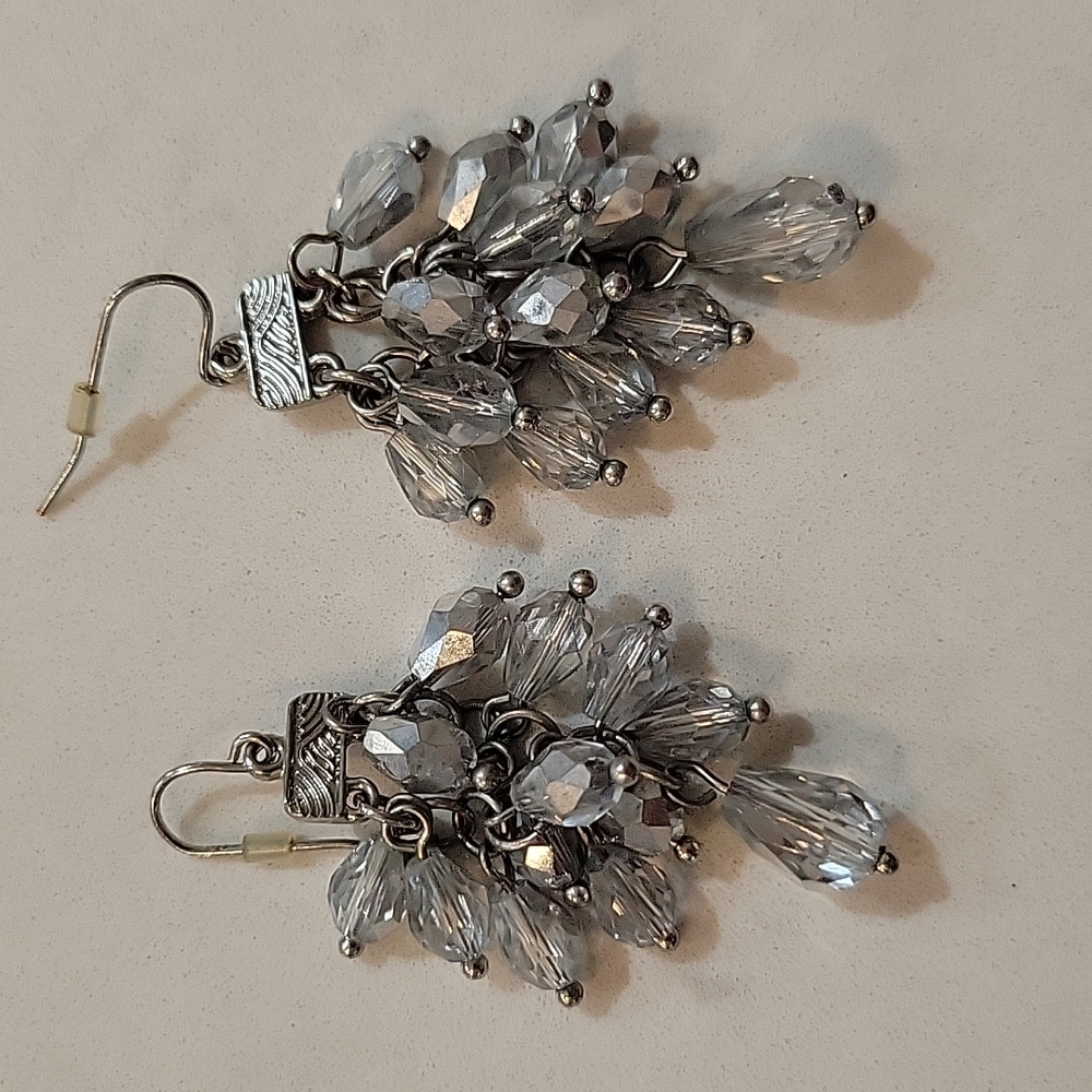 Silver earrings